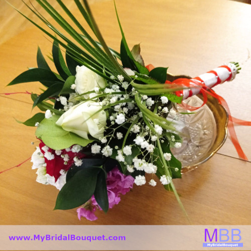 Orange Blossom Bridesmaid Bouquet