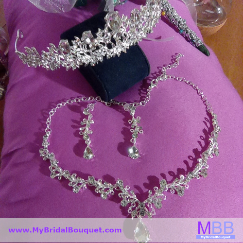 Crystal Tiara Set