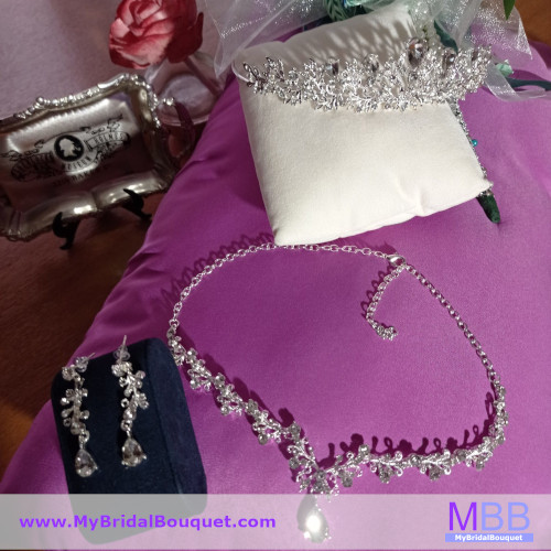 Crystal Tiara Set